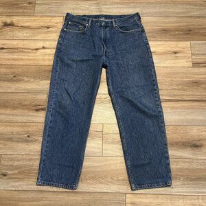 Men's Levis 550 Relaxed Fit Denim Jeans SZ 38x30 Blue Cotton Modern Red Tab